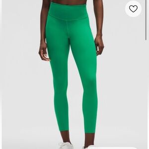 NWT LULULEMON Athletica Fast and Free HR Tight 28”| raceway green| Sz: 4